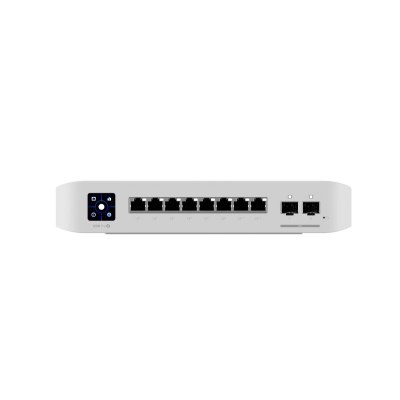Ubiquiti UniFi Network, Switch, 8-Port, POE 120W, (6) GbE PoE+ Ports, (2) GbE PoE++ Ports, (2) 10G SFP+ Ports, Layer 3, Wall Mount