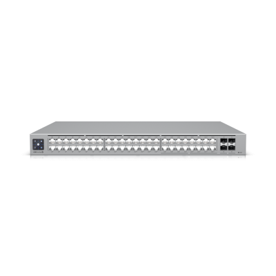 Ubiquiti UniFi Network, Switch, 48-Port,  POE 720W, (16) 2.5 GbE ports, 8 PoE+, 8 PoE++, (4) 10G SFP+ Ports,  Layer3,  Rack Mount