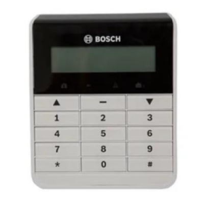 BOSCH, Solution 2000 & 3000, Key pad, Alphanumeric LCD, White, Touch tone & backlit keys, Suits Solution 2000 & 3000 panel