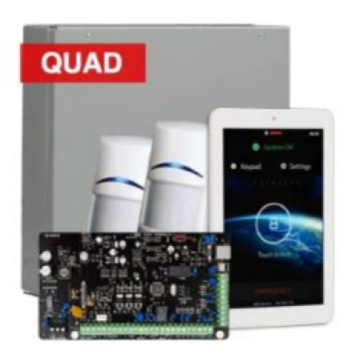 BOSCH, Solution 2000, Alarm kit, Includes ICP-SOL2-P panel, 7" Touchscreen keypad, 2x ISC-BPQ2-W12 Quad PIR detectors, Siren Kit (Internal and External Siren)