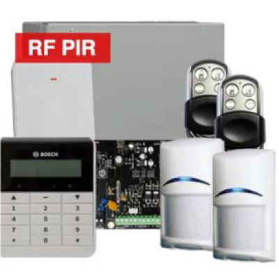 BOSCH, Solution 3000, Wireless Alarm kit, Includes ICP-SOL3-P panel, IUI-SOL-TEXT LCD keypad, 2x RFPR-12 Wireless PIR detectors, B810 Wireless receiver, 2x HCT4UL transmitters, Siren Kit (Internal and External Siren)