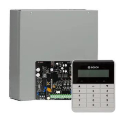 BOSCH, Solution 3000, Alarm kit, Includes ICP-SOL3-P panel, IUI-SOL-TEXT LCD keypad, Siren Kit (Internal and External Siren)