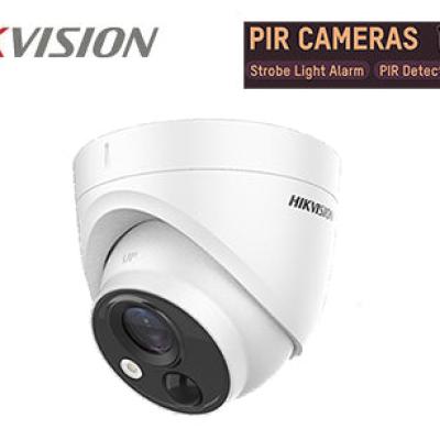 DS-2CE71H0T-PIRLO  Hikvision TVI 5MP PIR Turret Camera