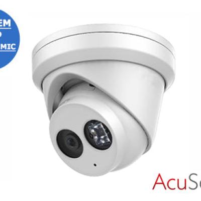 DS-2CD2383G2-IU (2.8mm)  8MP AcuSense Network Turret Dome with Audio