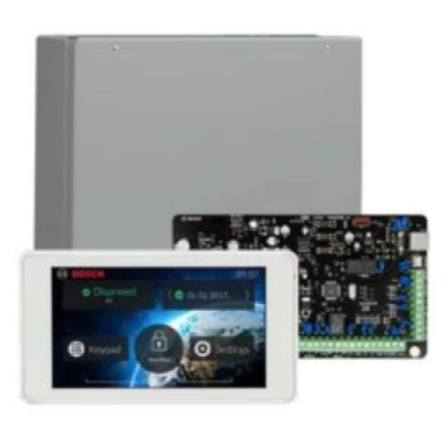 BOSCH, Solution 2000, Alarm kit, Includes ICP-SOL2-P panel, IUI-SOL-TS5 LCD 5" Touchscreen keypad, Siren Kit (Internal and External Siren)