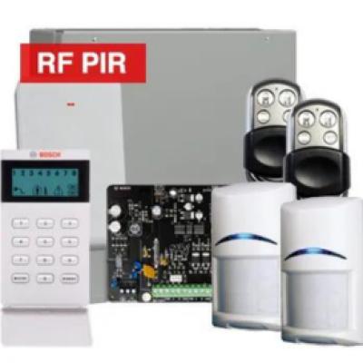 BOSCH, Solution 3000, Wireless Alarm kit, Includes ICP-SOL3-P panel, IUI-SOL-ICON LCD keypad, 2x RFPR-12 Wireless PIR detectors, B810 Wireless receiver, 2x HCT4UL transmitters, Siren Kit (Internal and External Siren)