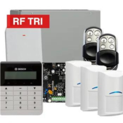 BOSCH, Solution 3000, Wireless Alarm kit, Includes ICP-SOL3-P panel, IUI-SOL-TEXT LCD keypad, 3x RFDL-11 Wireless Tri-Tech detectors, B810 Wireless receiver, 2x HCT4UL transmitters, Siren Kit (Internal and External Siren)