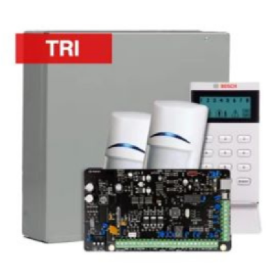 BOSCH, Solution 2000, Alarm kit, Includes ICP-SOL2-P panel, IUI-SOL-ICON LCD keypad, 2x ISC-BDL2-WP12G Tritech detectors, Siren Kit (Internal and External Siren)