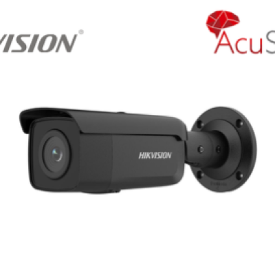 DS-2CD2T86G2-4I-BLK (4mm) 4K AcuSense Fixed Bullet Network Camera Black
