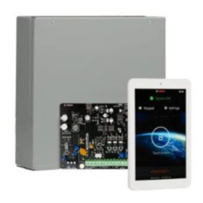 BOSCH, Solution 2000, Alarm kit, Includes ICP-SOL2-P panel, IUI-SOL-TS7 LCD 7" Touchscreen keypad, Siren Kit (Internal and External Siren)