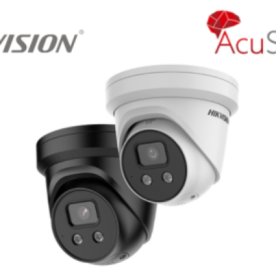 DS-2CD2366G2-ISU/SL-BLK (2.8mm) 6 MP AcuSense Strobe Light and Audible Warning Fixed Turret Network Camera BLACK