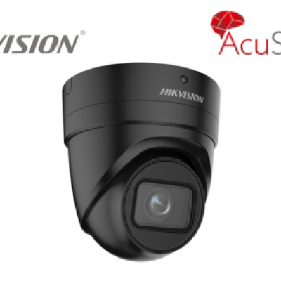DS-2CD2H86G2T-IZS-BLK 4K Acusense Motorized Varifocal Turret Network Camera BLACK