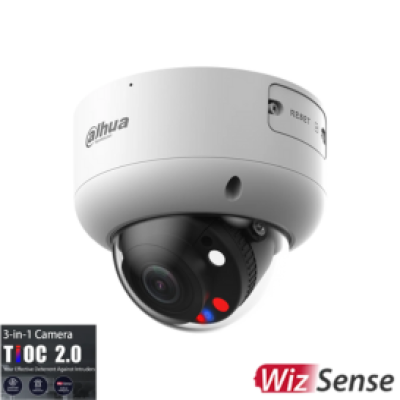 DAHUA 8MP TIOC 2.0 ACTIVE DETERRENCE DOME MOTORISED CAMERA