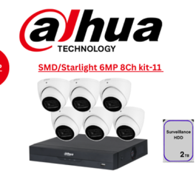 DAHUA AI SMD/Starlight 6MP 8CH Kit-11