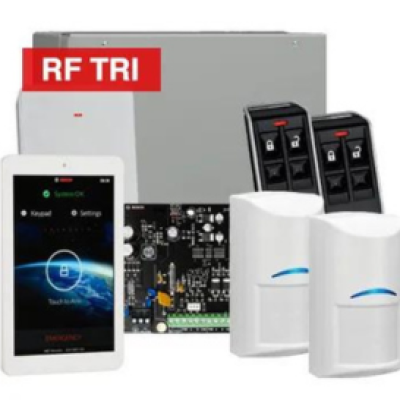 BOSCH, Solution 3000, Wireless Alarm kit, Includes ICP-SOL3-P panel, IUI-SOL-TS7 7" LCD Touchscreen keypad, 2x RFDL-11 Wireless Tri-Tech detectors, B810 Wireless receiver, 2x RFKF-FB transmitters, Sir