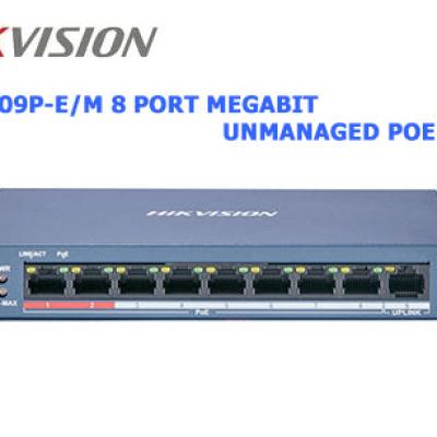 DS-3E0109P-E/M HIKVISION 8 Port Megabit Unmanaged Long Range POE Switch