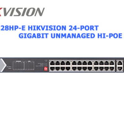 DS-3E0528HP-E HIKVISION 24-Port Gigabit Unmanaged Hi-PoE Switch
