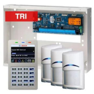 BOSCH, Solution 6000, Alarm kit, Includes CC610PB panel, CP736B Smart Prox LCD keypad, 3x ISC-BDL2-WP12G Tritech detectors, Siren Kit (Internal and External Siren)