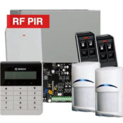 BOSCH, Solution 3000, Wireless Alarm kit, Includes ICP-SOL3-P panel, IUI-SOL-TEXT LCD keypad, 2x RFPR-12 Wireless PIR detectors, B810 Wireless receiver, 2x RFKF-FB transmitters, Siren Kit (Internal and External Siren)